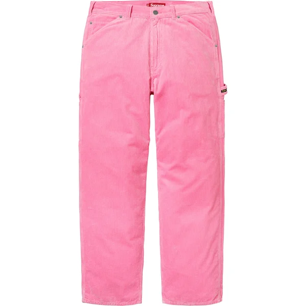 Supreme Wide Wale Corduroy Painter Pant - Pink (front)