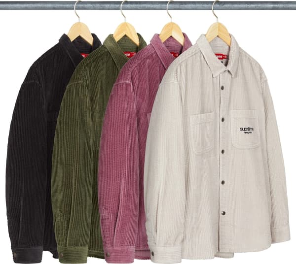 Supreme Wide Wale Corduroy Snap Shirt - Product Image
