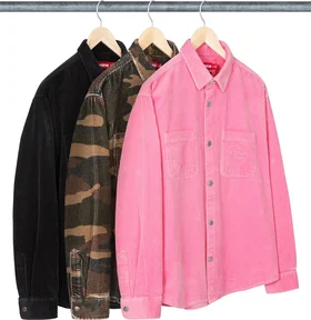 Supreme Wide Wale Corduroy Snap Shirt