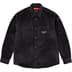 Supreme Wide Wale Corduroy Snap Shirt - Black (front)