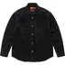 Supreme Wide Wale Corduroy Snap Shirt - Black (front)