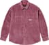Supreme Wide Wale Corduroy Snap Shirt - Dusty Pink (front)