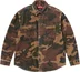Supreme Wide Wale Corduroy Snap Shirt - Woodland Camo (front)