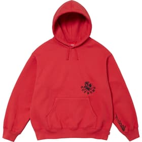 Supreme Wild Embroidered Hooded Sweatshirt Burnt Red