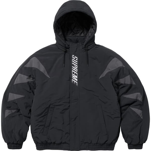 Supreme Wildcat Sideline Puffer Jacket - Black (front)