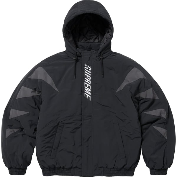Supreme Wildcat Sideline Puffer Jacket - Black (front)