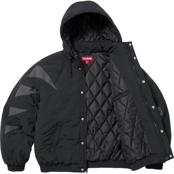 Supreme Wildcat Sideline Puffer Jacket - Black (front)