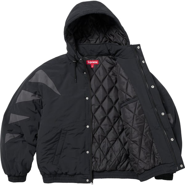 Supreme Wildcat Sideline Puffer Jacket - Black (front)