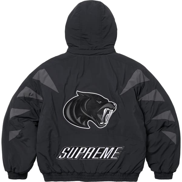 Supreme Wildcat Sideline Puffer Jacket - Black (front)