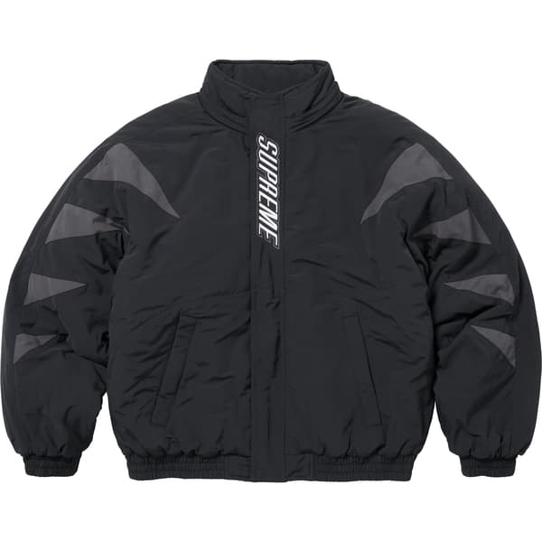 Supreme Wildcat Sideline Puffer Jacket - Black (front)