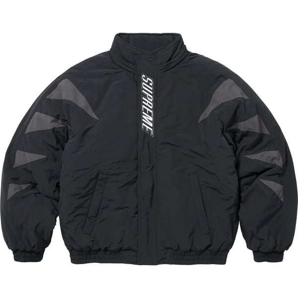 Supreme Wildcat Sideline Puffer Jacket - Black (front)