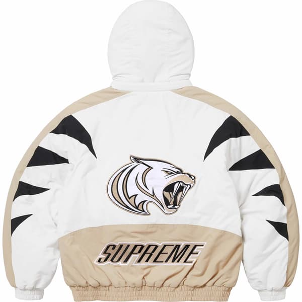 Supreme Wildcat Sideline Puffer Jacket - Grey (front)