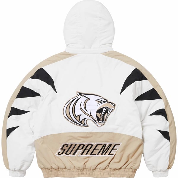 Supreme Wildcat Sideline Puffer Jacket - Grey (front)