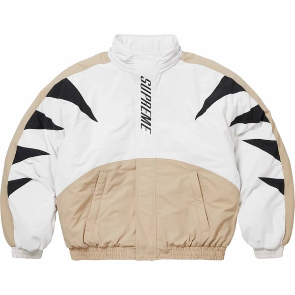 Supreme Wildcat Sideline Puffer Jacket - Grey (front)