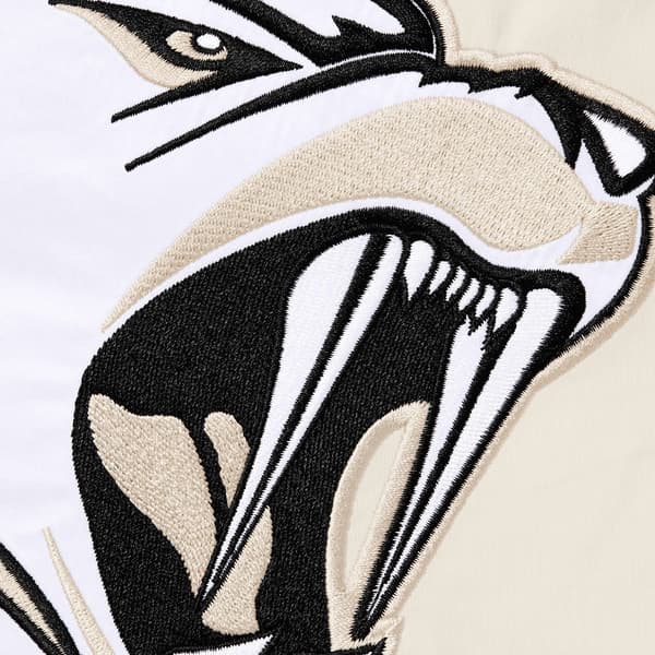 Supreme Wildcat Sideline Puffer Jacket - Grey (front)