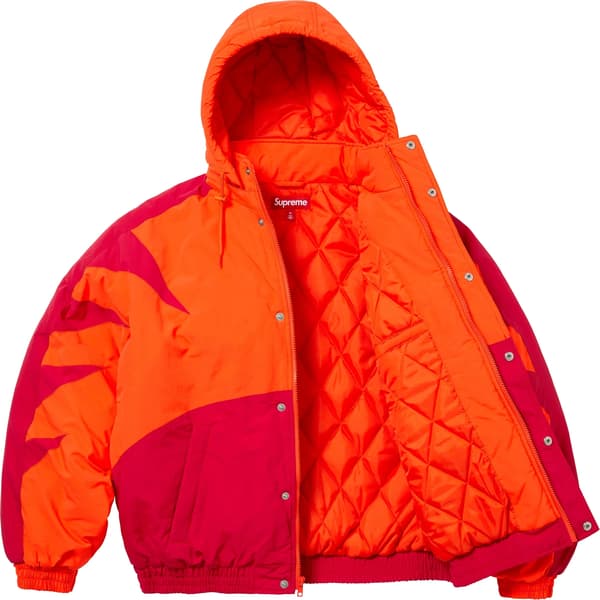 Supreme Wildcat Sideline Puffer Jacket - Orange (front)