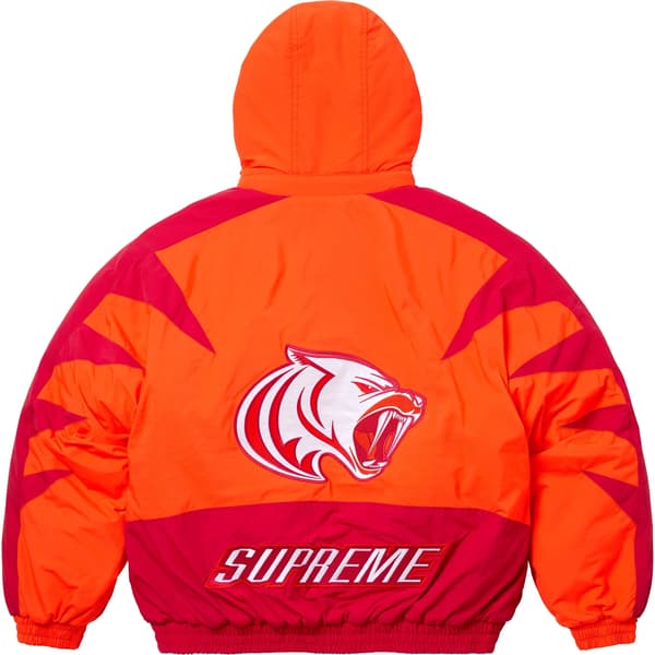 Supreme Wildcat Sideline Puffer Jacket - Orange (front)