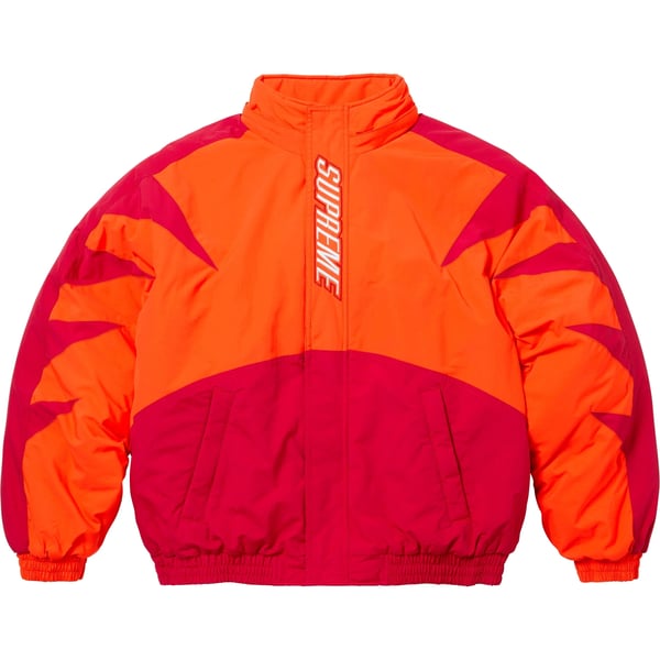 Supreme Wildcat Sideline Puffer Jacket - Orange (front)