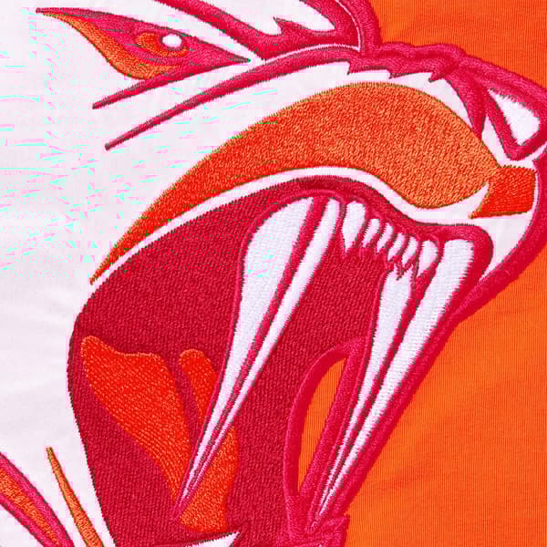 Supreme Wildcat Sideline Puffer Jacket - Orange (front)