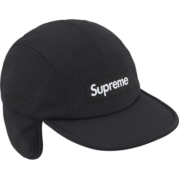 Supreme WINDSTOPPER Earflap Camp Cap - Black (front)