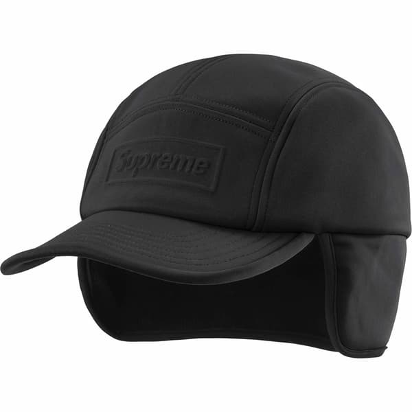 Supreme WINDSTOPPER Earflap Camp Cap - Black (front)