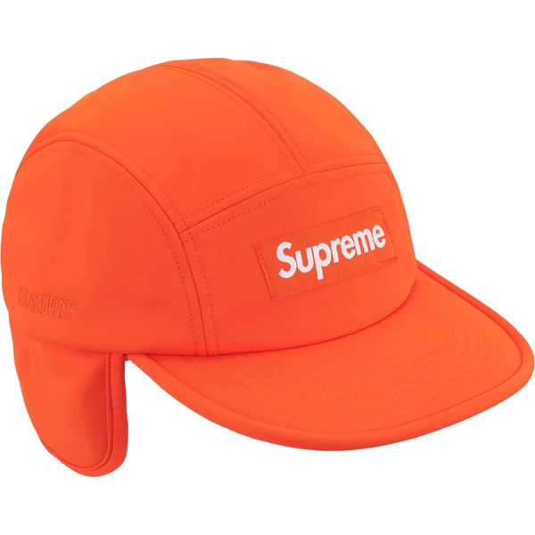 Supreme WINDSTOPPER Earflap Camp Cap - Orange (front)