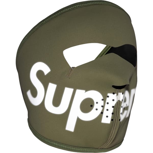 Supreme WINDSTOPPER Facemask - Olive (front)