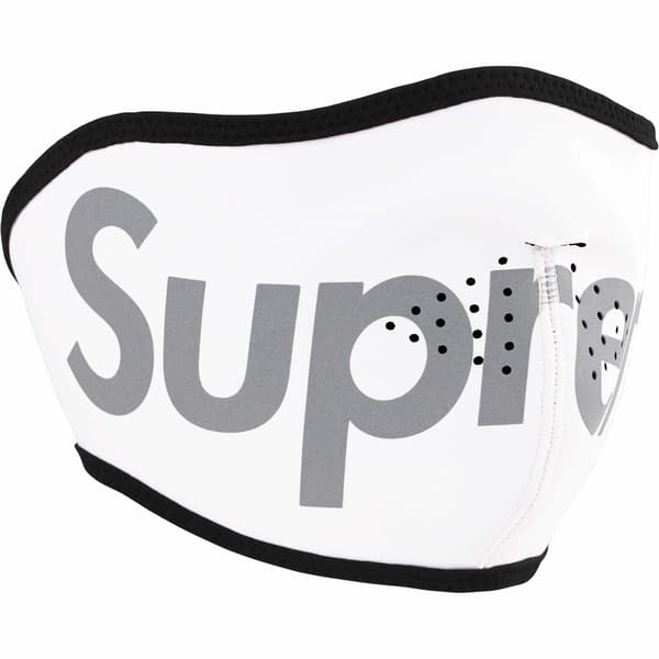 Supreme WINDSTOPPER Facemask - White (front)