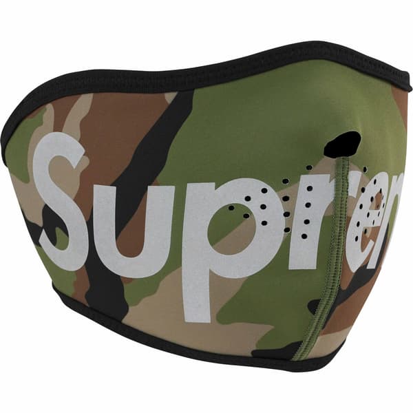 Supreme WINDSTOPPER Facemask - Woodland Camo (front)