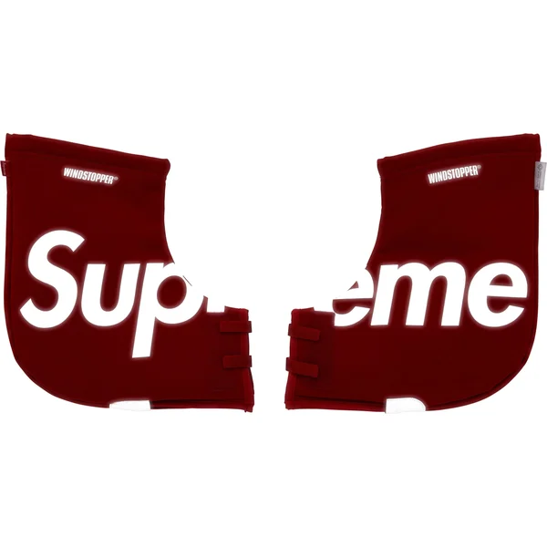 Supreme WINDSTOPPER Handlebar Mitts - Red (front)