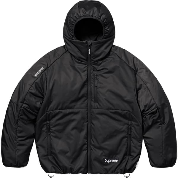 Supreme WINDSTOPPER Insulated Hooded Jacket - Black (front)