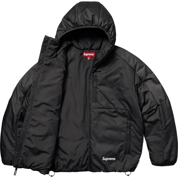 Supreme WINDSTOPPER Insulated Hooded Jacket - Black (front)