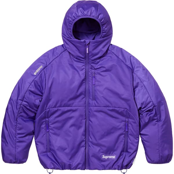 Supreme WINDSTOPPER Insulated Hooded Jacket - Purple (front)