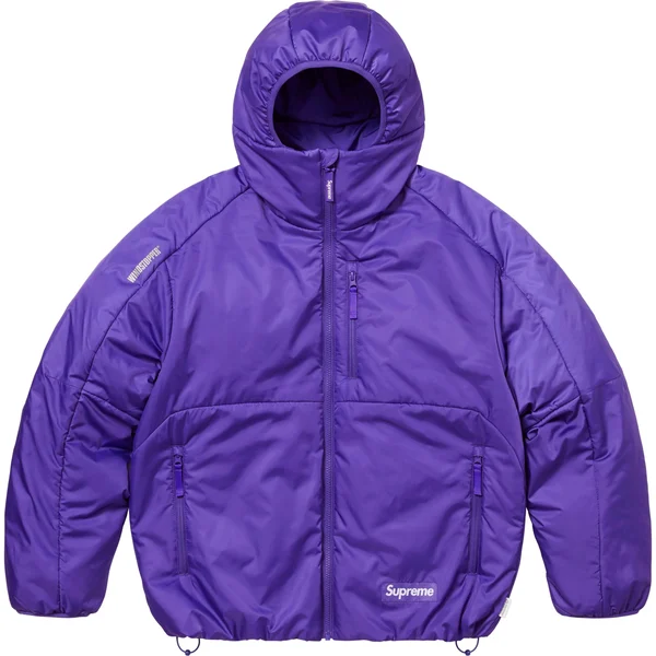 Supreme WINDSTOPPER Insulated Hooded Jacket - Purple (front)