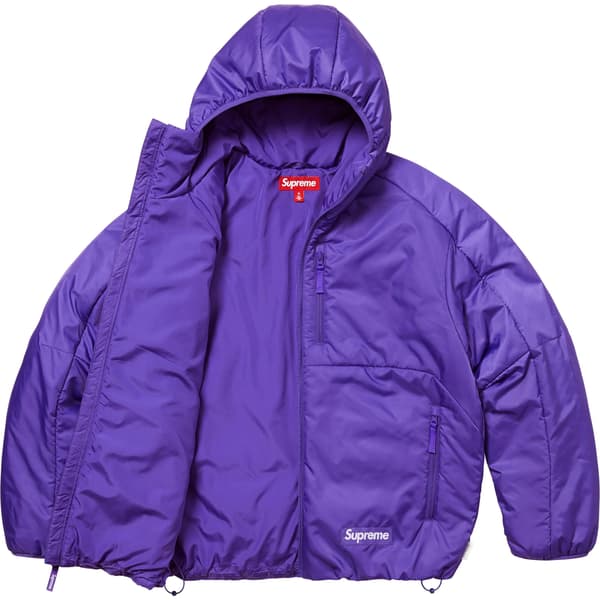 Supreme WINDSTOPPER Insulated Hooded Jacket - Purple (front)