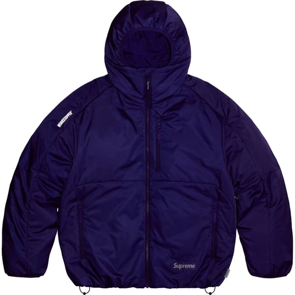 Supreme WINDSTOPPER Insulated Hooded Jacket - Purple (front)