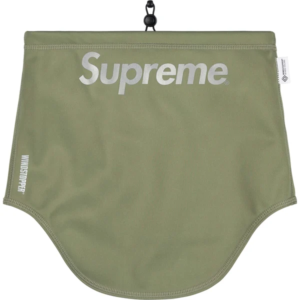 Supreme WINDSTOPPER Neck Gaiter - Olive (front)