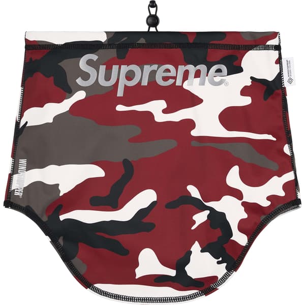 Supreme WINDSTOPPER Neck Gaiter - Red Camo (front)