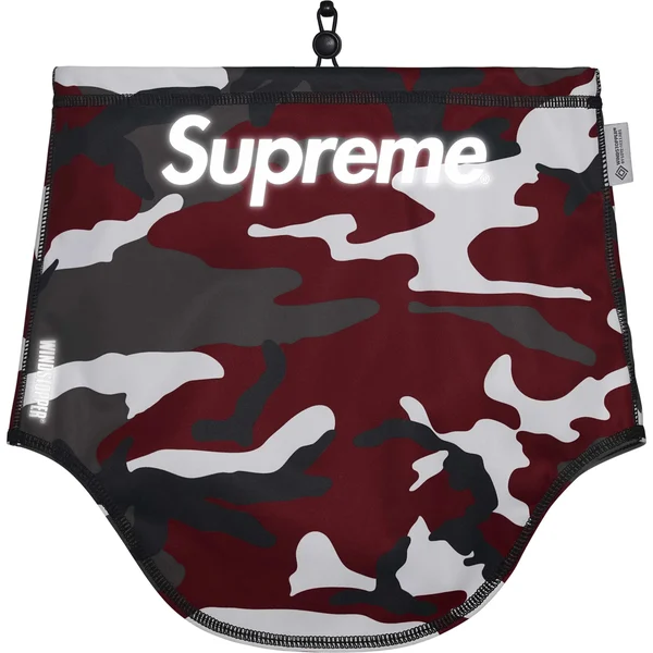 Supreme WINDSTOPPER Neck Gaiter - Red Camo (front)