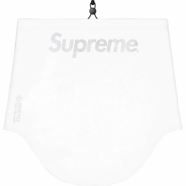 Supreme WINDSTOPPER Neck Gaiter - White (front)
