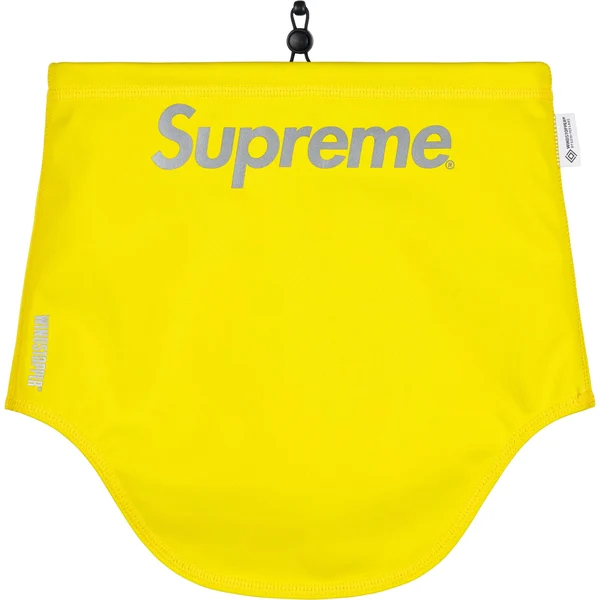 Supreme WINDSTOPPER Neck Gaiter - Yellow (front)