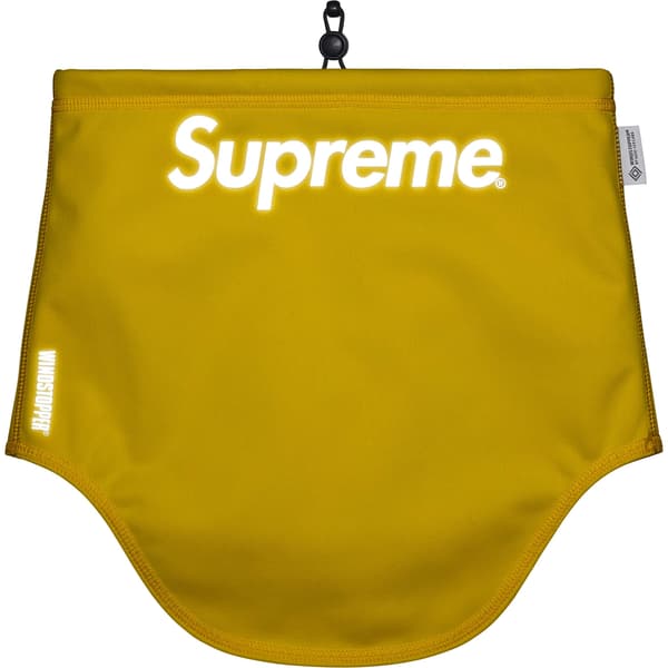 Supreme WINDSTOPPER Neck Gaiter - Yellow (front)