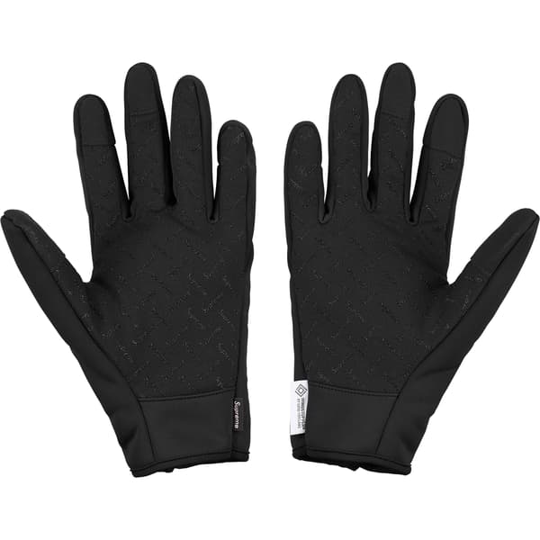 Supreme WINDSTOPPER Zip Gloves - Black (front)