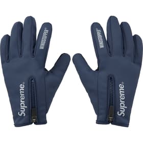 Supreme WINDSTOPPER Zip Gloves Navy