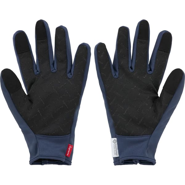 Supreme WINDSTOPPER Zip Gloves - Navy (front)