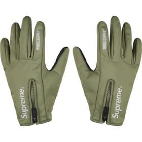 Supreme WINDSTOPPER Zip Gloves Olive