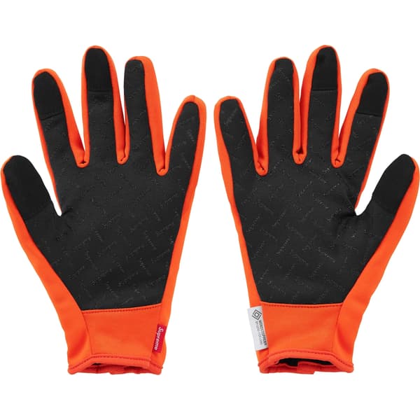 Supreme WINDSTOPPER Zip Gloves - Orange (front)