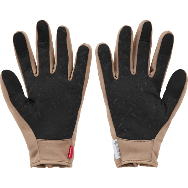 Supreme WINDSTOPPER Zip Gloves - Taupe (front)