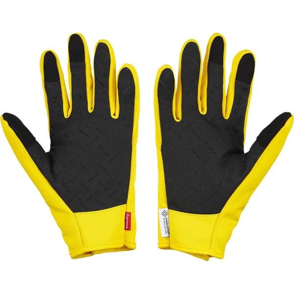 Supreme WINDSTOPPER Zip Gloves - Yellow (front)