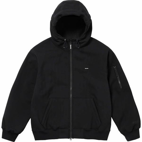 Supreme WINDSTOPPER Zip Up Hooded Sweatshirt - Black (front)